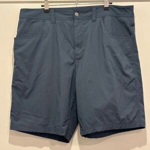 Toad&Co Men Boundless Shorts 36 Dark Blue Hiking Outdoor Performance 10.5 Inseam